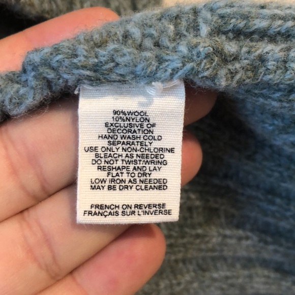 Cottagecore wool sleeping on snow button down sweater - Picture 9 of 9